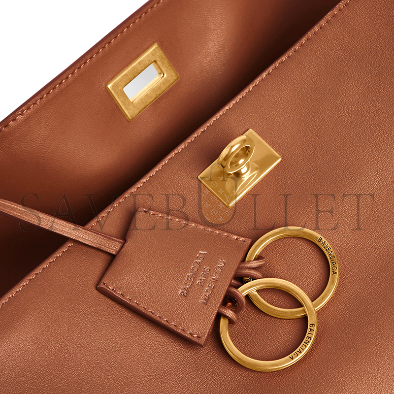 BALENCIAGA WOMEN'S RODEO HANDBAG SMALL IN NEW TAN 7897792AA4V2237 (27*20*10cm)